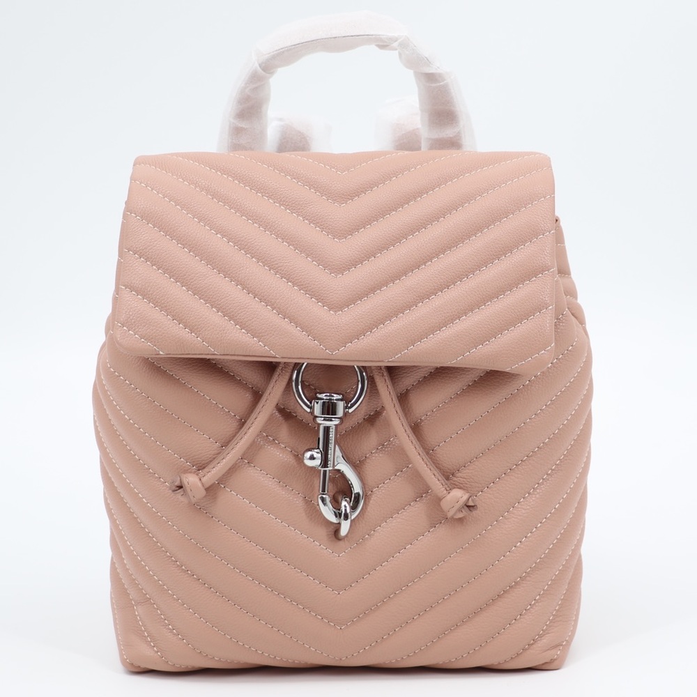 New Rebecca Minkoff Edie Flap Quilted Leather Backpack